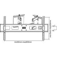 InLine - Monteringssats (väggfäste) för LED/LCD/Plasma-TV - Skärmstorlek: 94 - 160 cm (37" - 63) - Monteringsgränssnitt: 800 x 400 mm (23144A) Svart
