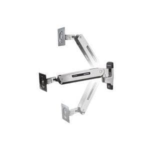Ergotron Interactive Arm LD - LCD-skærmmonteringssæt (ledarm, VESA-adapter, vægmonteringsbeslag) - Aluminium - Poleret aluminium - Skærmstørrelse: 106 Sølv