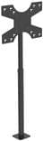 HAGOR X-Stand Floormount - Stander til LCD-skærm - Sort - Skærmstørrelse: 81,3-139,7 cm (32"-55") - Monteringsgrænseflade: op til 600 x 400 mm Sort