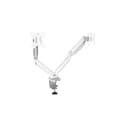 Miniatyrbillede 4 af 4: Fellowes Platinum Series - Monteringssæt - til 2 skærme (justerbar dobbeltarm) - aluminium - hvid - skærmstørrelse: op til 68,6 cm (op til 68,60 cm (2