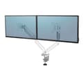 Miniatyrbillede 1 af 4: Fellowes Platinum Series - Monteringssæt - til 2 skærme (justerbar dobbeltarm) - aluminium - hvid - skærmstørrelse: op til 68,6 cm (op til 68,60 cm (2