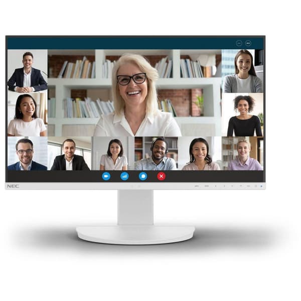 NEC MultiSync EA242F - LED-skärm - 60,47 cm (23,8") - 1920 x 1080 Full HD (1080p) @ 60 Hz - IPS - 250 cd/m² - 1000:1 - 5 ms - HDMI, DVI-D, VGA, Displa Vit