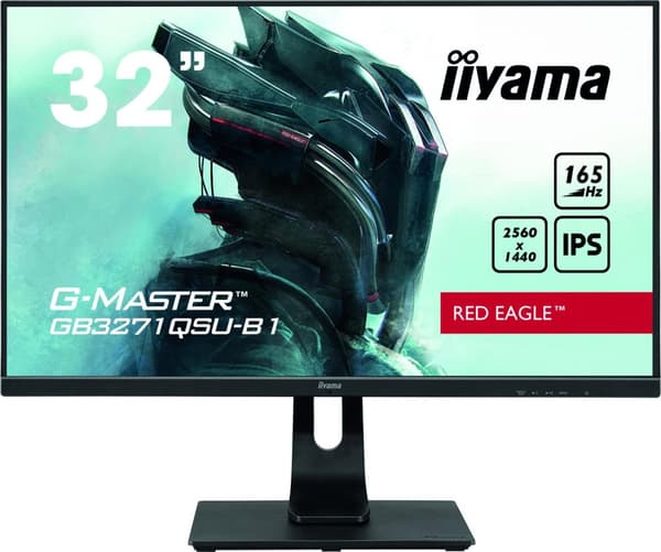 iiyama G-MASTER GB3271QSU-B1 Datorskärm 80 cm (31,5") 2560 x 1440 pixlar Wide Quad HD LED Svart (GB3271QSU-B1)