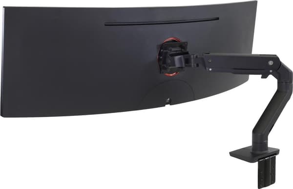 Ergotron HD - monteringssæt (ledarm, spændebeslag til bord, bordboring) - til LCD-display / buet LCD-display (konstant kraftbevægelse) - matsort - skæ Sort