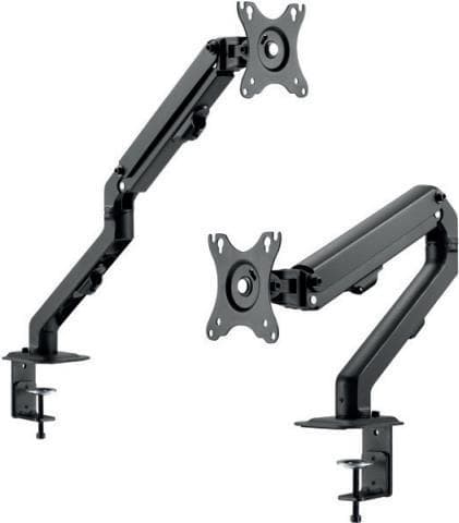 HAGOR Easy Flex Single - installation - til LCD-skærm (fuld bevægelse) - sort - skærmstørrelse: 43-68 cm (17"-27") - bordmontering Sort