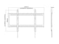 Miniatyrbillede 7 af 8: udstyr - Vægbeslag til Plasma/LCD/TV - Stål - Sort - Skærmstørrelse: 152,4-254 cm (60"-100") (650323)