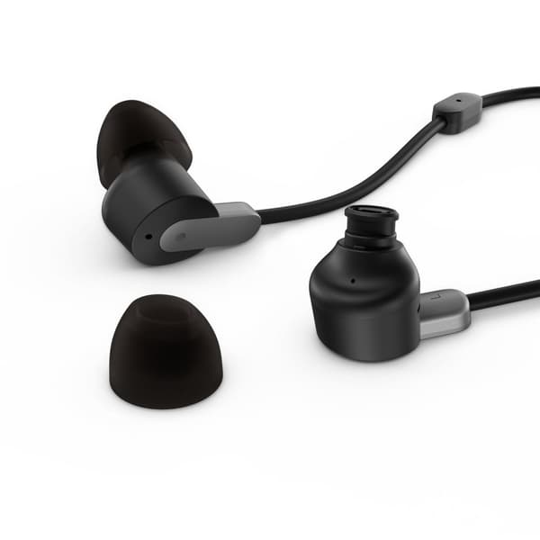 Lenovo Go - Kuulokkeet - in-ear - langallinen - aktiivinen melunvaimennus - USB-C - Thunder Black - sertifioitu Skype for Businessille, sertifioitu Mi