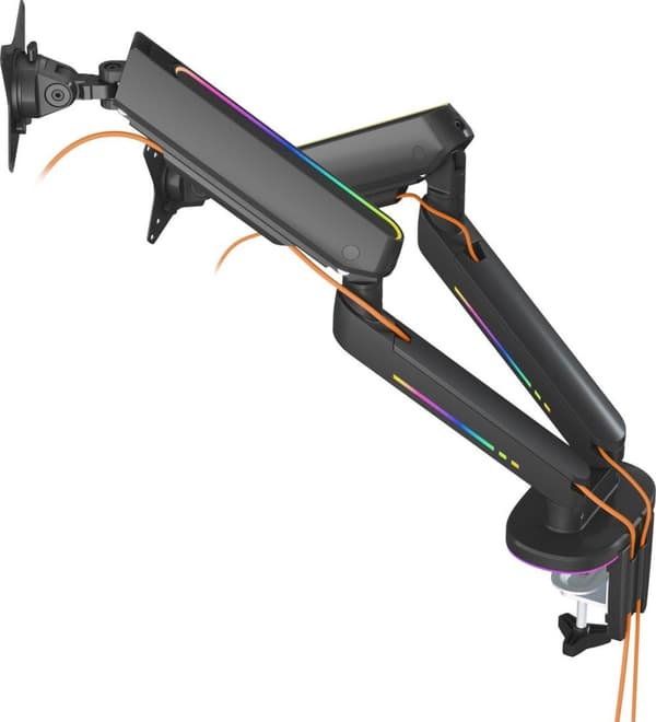 DELTACO GAMING Twin RGB Monitor Skrivebordsmontering 17" (17) - 32" (32) Vip, Drej, Roter (GAM-135)