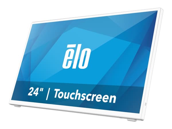 Elo 2470L - LCD-skjerm - 24" (23.8" synlig) - berøringsskjerm - 1920 x 1080 Full HD (1080p) @ 60 Hz - 250 cd/m² - 16 ms - HDMI, VGA, DisplayPort - hø Hvit