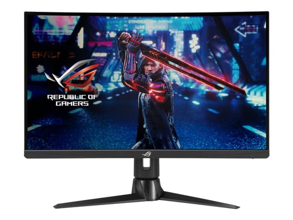 ASUS ROG Strix XG27AQV - LED-skjerm - gaming - kurvet - 27" - 2560 x 1440 WQHD @ 165 Hz - Fast IPS - 400 cd/m² - 1000:1 - DisplayHDR 400 - 1 ms - 2xH
