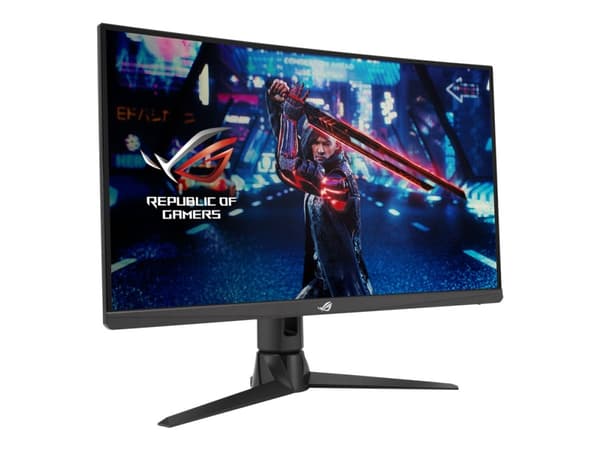 ASUS ROG Strix XG27AQV - LED-skjerm - gaming - kurvet - 27" - 2560 x 1440 WQHD @ 165 Hz - Fast IPS - 400 cd/m² - 1000:1 - DisplayHDR 400 - 1 ms - 2xH