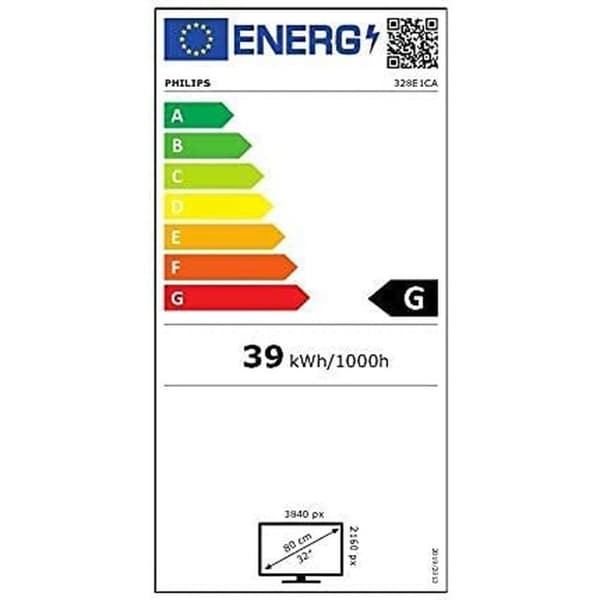 Näyttö Philips 328E1CA/00 32" LED VA LCD Flicker free 50-60 Hz
