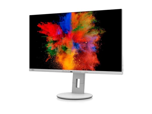 Fujitsu P2711 TE - LED-skärm - 27" - 2560 x 1440 QHD - IPS - 350 cd/m² - 1000:1 - 5 ms - HDMI, DisplayPort, USB-C - högtalare - marmorgrå