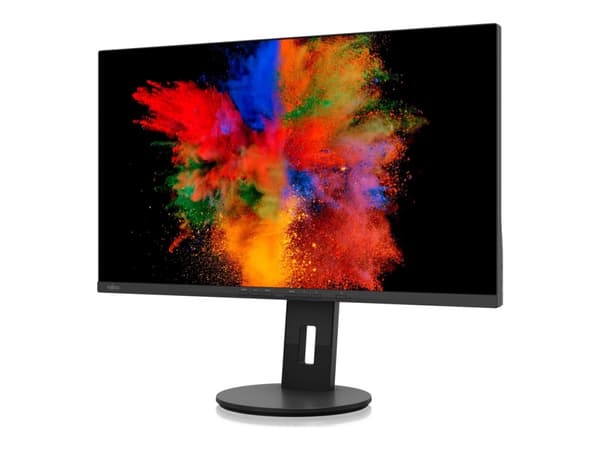 Fujitsu P2711 TS QHD - LED-skärm - 27" - 2560 x 1440 QHD - IPS - 350 cd/m² - 1000:1 - 5 ms - HDMI, DisplayPort, USB-C - högtalare - svart satäng