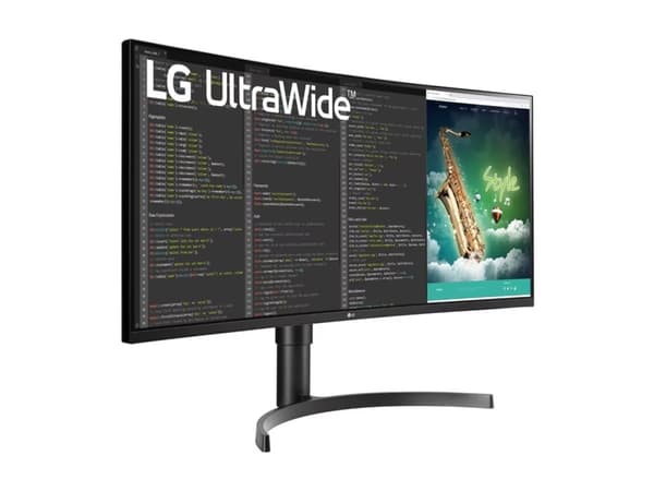 LG UltraWide 35WN75CP-B - LED-näyttö - kaareva - 35" - 3440 x 1440 UWQHD @ 100 Hz - VA - 300 cd/m² - 2500:1 - HDR10 - 5 ms - 2xHDMI, DisplayPort, USB