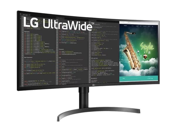 LG UltraWide 35WN75CP-B - LED-näyttö - kaareva - 35" - 3440 x 1440 UWQHD @ 100 Hz - VA - 300 cd/m² - 2500:1 - HDR10 - 5 ms - 2xHDMI, DisplayPort, USB