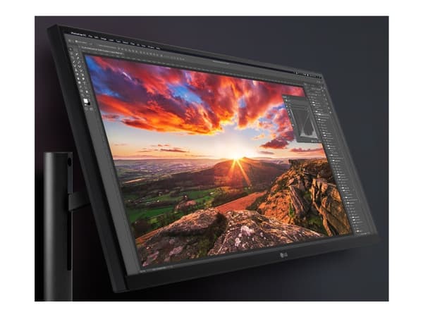 LG UltraFine Ergo 27UN880P-B - UN880P Series - LED-skärm - 27" - 3840 x 2160 4K @ 60 Hz - IPS - 350 cd/m² - DisplayHDR 400 - 5 ms - 2xHDMI, DisplayPo