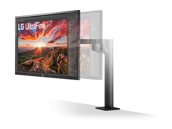 LG UltraFine Ergo 27UN880P-B - UN880P Series - LED-skärm - 27" - 3840 x 2160 4K @ 60 Hz - IPS - 350 cd/m² - DisplayHDR 400 - 5 ms - 2xHDMI, DisplayPo Svart