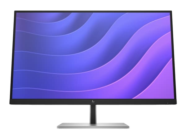 HP E27Q G5 - E-Series - LED-skjerm - 27" - 2560 x 1440 QHD @ 75 Hz - IPS - 350 cd/m² - 1000:1 - 5 ms - HDMI, DisplayPort, USB - svart, svart og sølv