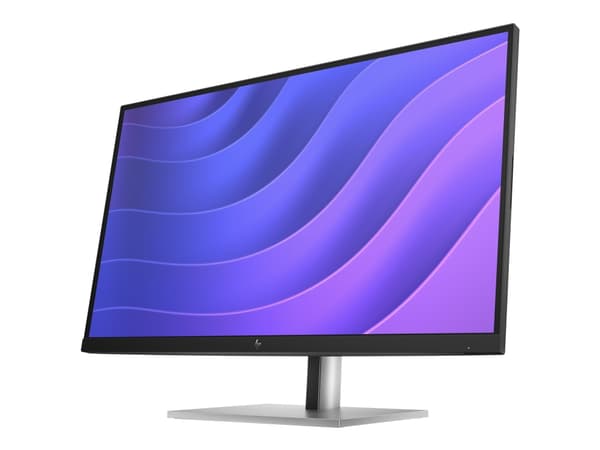 HP E27Q G5 - E-Series - LED-skjerm - 27" - 2560 x 1440 QHD @ 75 Hz - IPS - 350 cd/m² - 1000:1 - 5 ms - HDMI, DisplayPort, USB - svart, svart og sølv