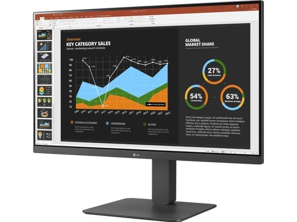 LG MONITOR 27BR650B-C.AEU, 68,6 cm (27"), 1920 x 1080 pikseliä, Full HD, LED, 5 ms, Harmaa