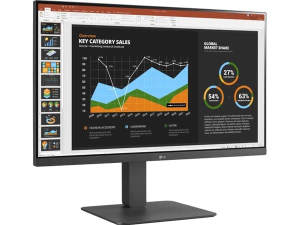 LG MONITOR 27BR650B-C.AEU, 68,6 cm (27"), 1920 x 1080 pikseliä, Full HD, LED, 5 ms, Harmaa