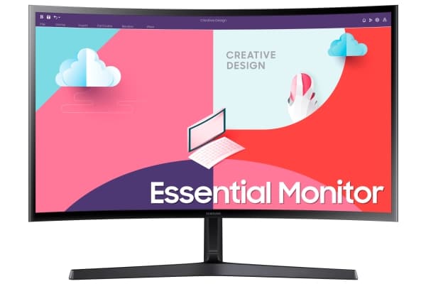 Samsung S24C366EAU - S36C Series - LED-skärm - böjd - 24" - 1920 x 1080 Full HD (1080p) @ 75 Hz - VA - 250 cd/m² - 3000:1 - 4 ms - HDMI, VGA - svart