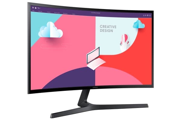 Samsung S24C366EAU - S36C Series - LED-skärm - böjd - 24" - 1920 x 1080 Full HD (1080p) @ 75 Hz - VA - 250 cd/m² - 3000:1 - 4 ms - HDMI, VGA - svart