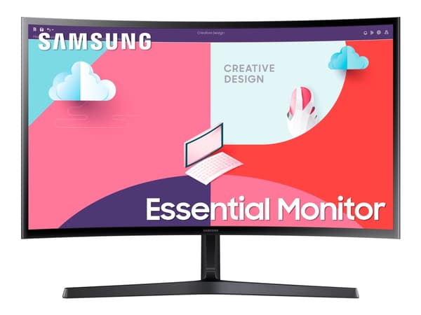 Samsung S24C366EAU - S36C Series - LED-skärm - böjd - 24" - 1920 x 1080 Full HD (1080p) @ 75 Hz - VA - 250 cd/m² - 3000:1 - 4 ms - HDMI, VGA - svart
