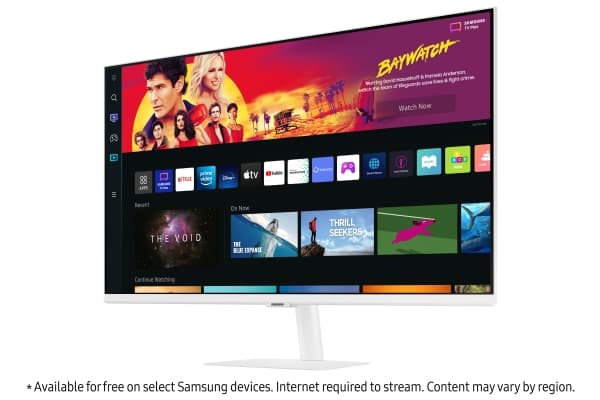 Samsung S32BM701UP - M70B Series - LED-skjerm - Smart - 32" - 3840 x 2160 4K @ 60 Hz - VA - 300 cd/m² - 3000:1 - HDR10 - 4 ms - 2xHDMI, USB-C - høytt