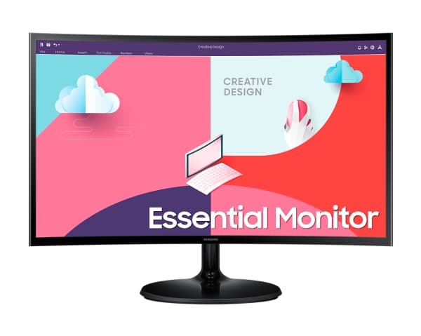 Samsung S24C364EAU - S36C Series - LED-skjerm - kurvet - 24" - 1920 x 1080 Full HD (1080p) @ 75 Hz - VA - 250 cd/m² - 3000:1 - 4 ms - HDMI, VGA - sva