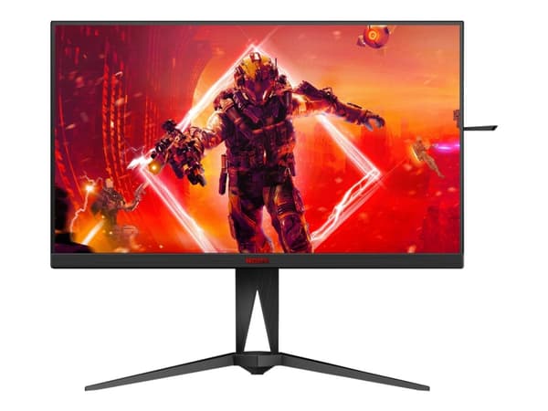 AOC AGON AG325QZN - AG5 Series - LED-skjerm - gaming - 31.5" - 2560 x 1440 QHD @ 240 Hz - VA - 400 cd/m² - 4000:1 - DisplayHDR 400 - 1 ms - 2xHDMI, 2