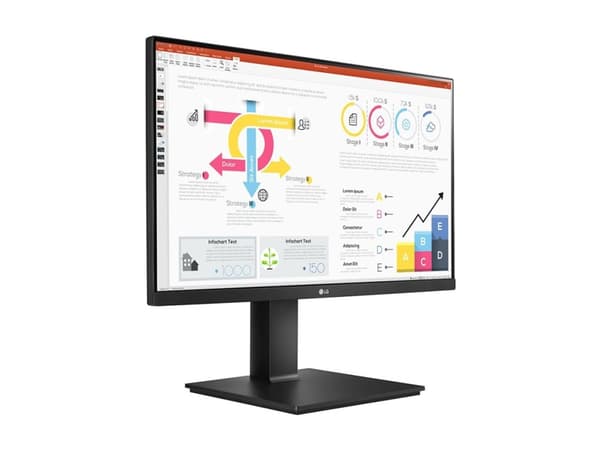 LG 24QP750P-B - LED-skärm - 24" (23.8" visbar) - 2560 x 1440 QHD @ 75 Hz - IPS - 300 cd/m² - 1000:1 - HDR10 - 5 ms - HDMI, DisplayPort, USB-C
