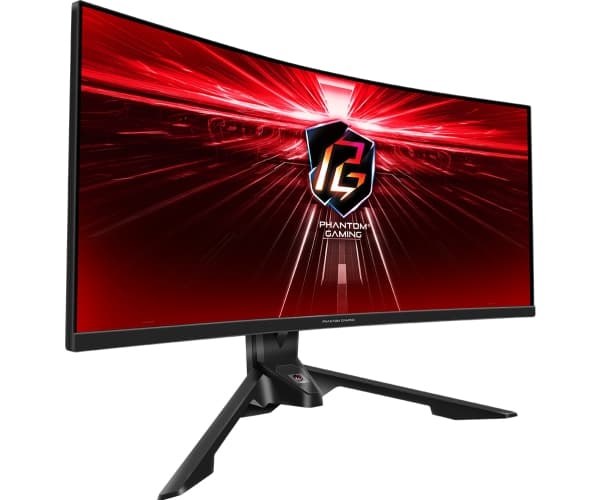 Asrock PG34WQ15R3A, 86,4 cm (34"), 3440 x 1440 pikseliä, Wide Quad HD, OLED, 1 ms, Musta