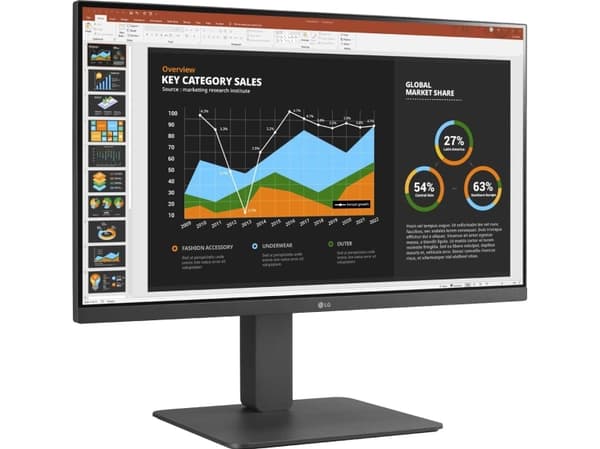 LG 24BR650B-C - LED-skärm - 24" (23.8" visbar) - 1920 x 1080 Full HD (1080p) - IPS - 250 cd/m² - 1000:1 - 5 ms - HDMI, DisplayPort, USB-C - högtalare