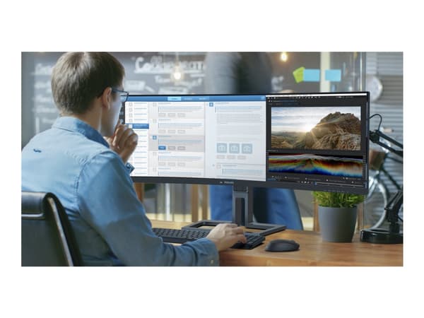 Philips 45B1U6900C - LED-skärm - böjd - 45" (44.5" visbar) - 5120 x 1440 Dual Quad HD @ 75 Hz - VA - 450 cd/m² - 3000:1 - DisplayHDR 400 - 4 ms - 2xH