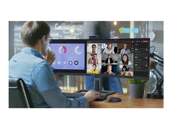 Philips 45B1U6900CH - 6000 Series - LED-skjerm - kurvet - 45" (44.5" synlig) - 5120 x 1440 Dual Quad HD @ 75 Hz - VA - 450 cd/m² - 3000:1 - DisplayHD