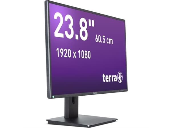 TERRA 2456W PV V3 - GREENLINE PLUS - LED-skärm - 24" (23.8" visbar) - 1920 x 1080 Full HD @ 75 Hz - IPS - 300 cd/m² - 5 ms - HDMI, DVI, DisplayPort -