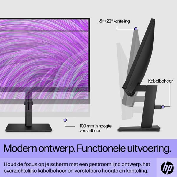 HP P22h G5 54,6 cm (21,5") 1920 x 1080 pikseliä Full HD musta