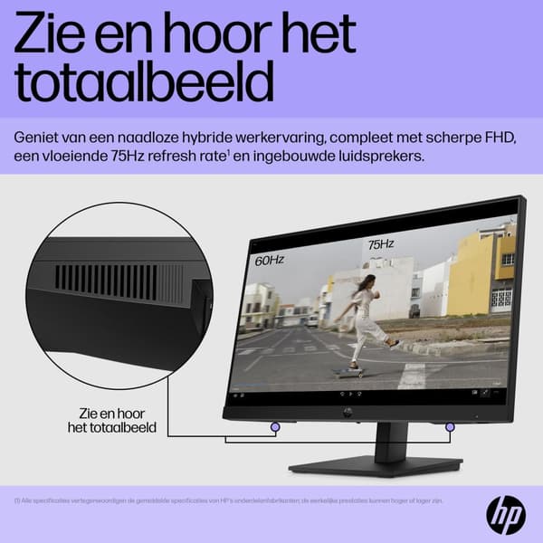 HP P22h G5 54,6 cm (21,5") 1920 x 1080 pikseliä Full HD musta