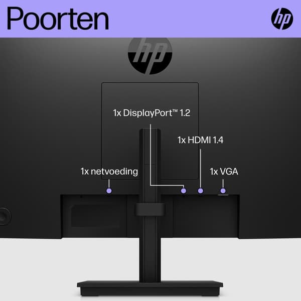 HP P22h G5 54,6 cm (21,5") 1920 x 1080 pikseliä Full HD musta