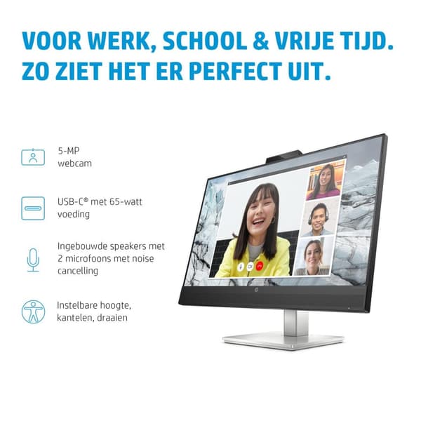 HP E-Series E27m G4 68,6 cm (27") 2560 x 1440 pikseliä Quad HD Black