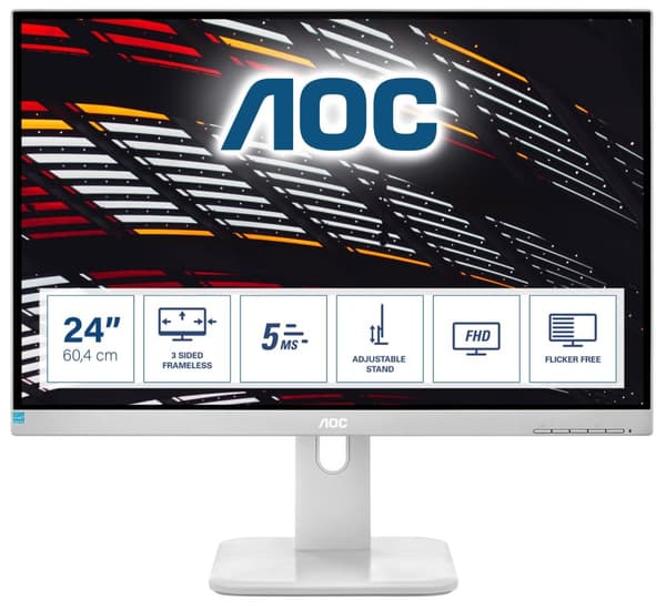 AOC P1 24P1/GR LED-skärm 60,5 cm (23,8") 1920 x 1080 pixlar Full HD Grå
