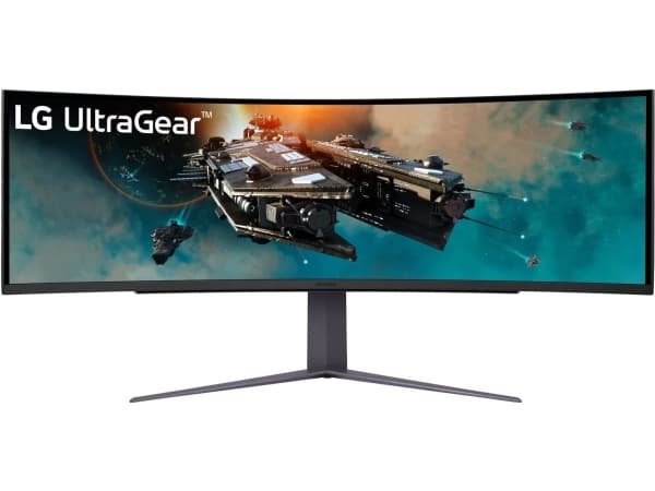LG UltraGear 49GR85DC-B - LED-skärm - spel - böjd - 49" - 5120 x 1440 Dual Quad HD @ 240 Hz - VA - 450 cd/m² - 2500:1 - DisplayHDR 1000 - 1 ms - 2xHD
