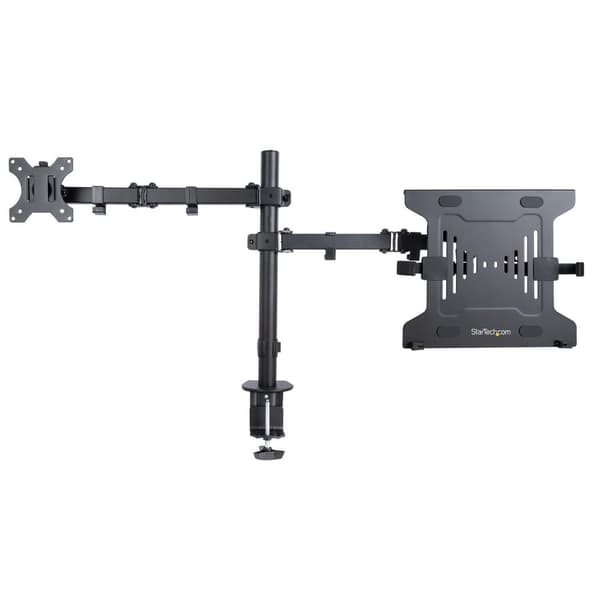StarTech.com skærmarm med VESA bærbar beslag, bordholder til enkelt skærm (maks. 32"/8 kg) og bærbar computer (maks. 4,5 kg), justerbar bærbar arm og