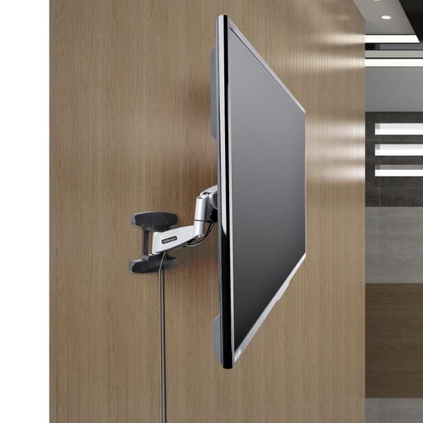 StarTech.com Vægmonterbar VESA TV-arm, Justerbar Full Motion TV-vægbeslag til 23"-55" skærme, Kompakt skærmarm, 30 kg vægtkapacitet, Udtrækkelig/vippe