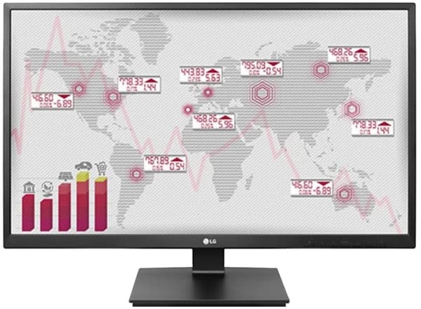 LG 27BK55YP-B - LED-skärm - 27" - 1920 x 1080 Full HD (1080p) @ 75 Hz - IPS - 250 cd/m² - 1000:1 - 5 ms - HDMI, DVI-D, VGA, DisplayPort - högtalare