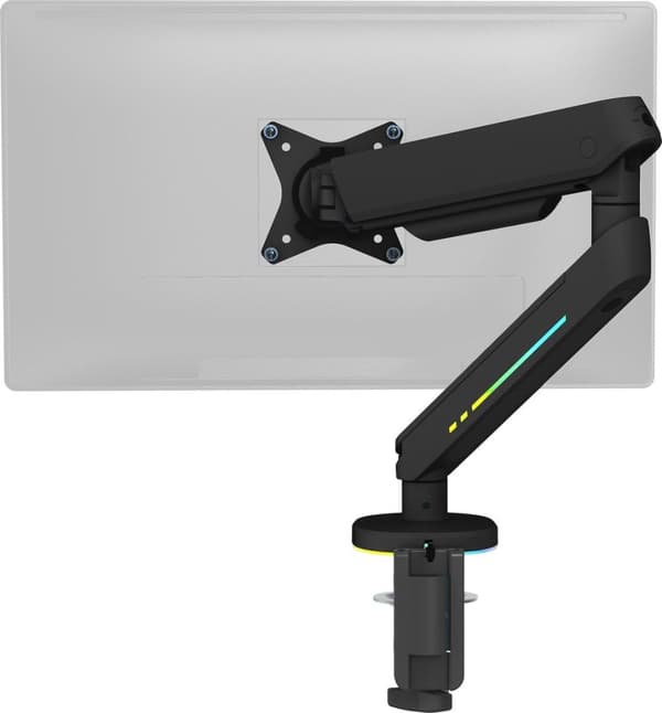 DELTACO GAMING RGB Enkeltskærms bordholder 17" (17) - 32" (32) Vip, Drej, Roter (GAM-134)