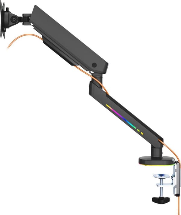 DELTACO GAMING RGB Enkeltskærms bordholder 17" (17) - 32" (32) Vip, Drej, Roter (GAM-134)