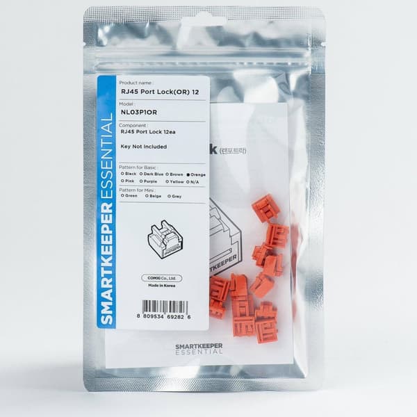 Smartkeeper NL03P1OR Portblokering RJ-45 Orange 12 stk (NL03P1OR)